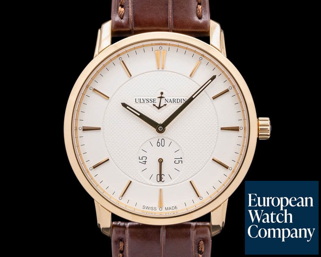 Image of Ulysse Nardin Classico Erotic 18K Rose Gold Cream Dial LIMITED UNWORN