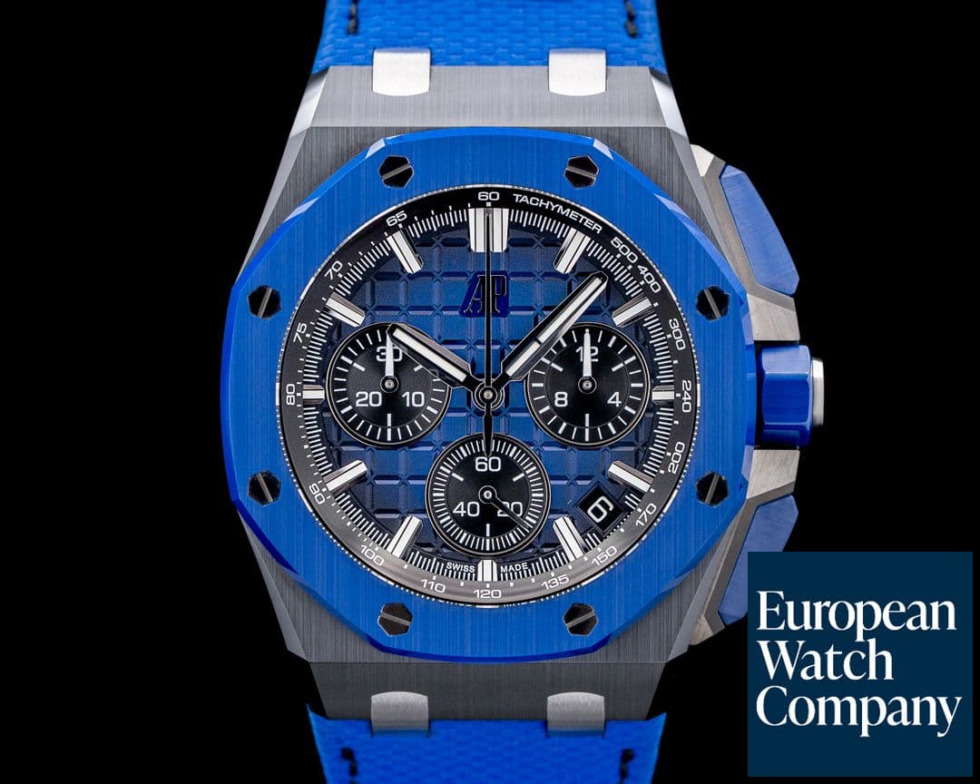 Image of Audemars Piguet 26420CE Royal Oak Offshore Blue Ceramic Blue Dial