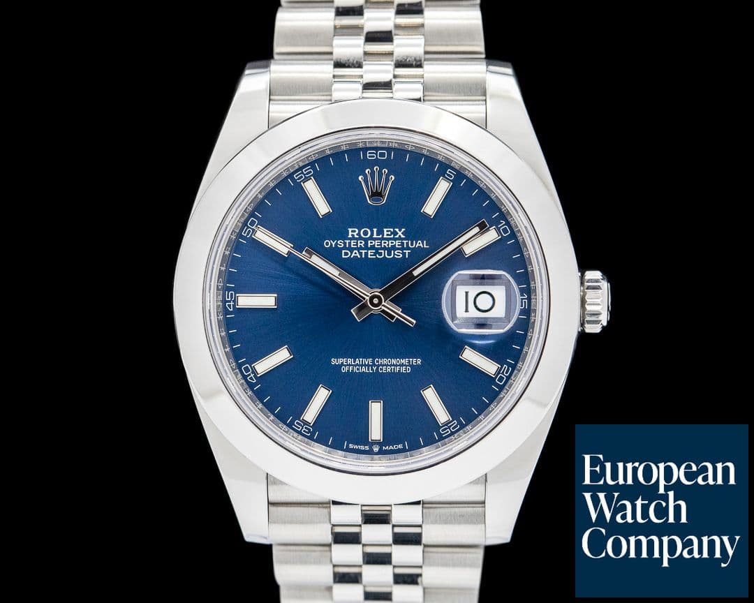 Image of Rolex 126300 Datejust 41MM Jubilee SS Blue Dial