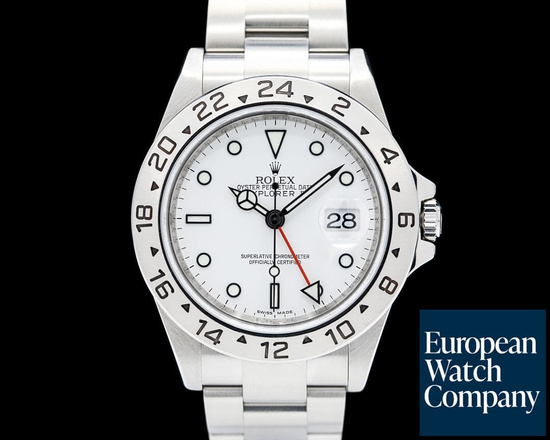 Image of Rolex 16570 Explorer II SS White Dial