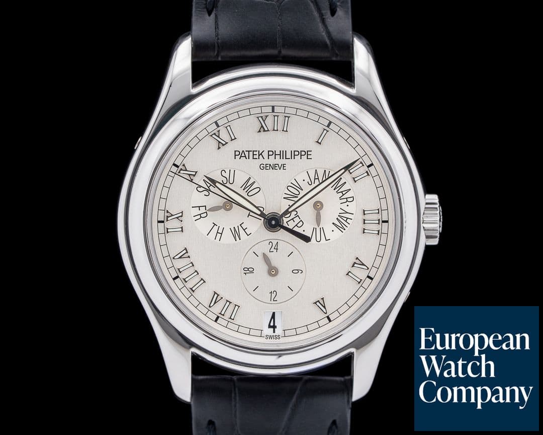 Image of Patek Philippe 5035P Annual Calendar Platinum Silver Dial RARE