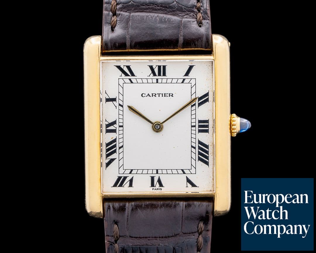 Image of Cartier Tank Louis Cartier Jumbo Automatique 18K Yellow Gold