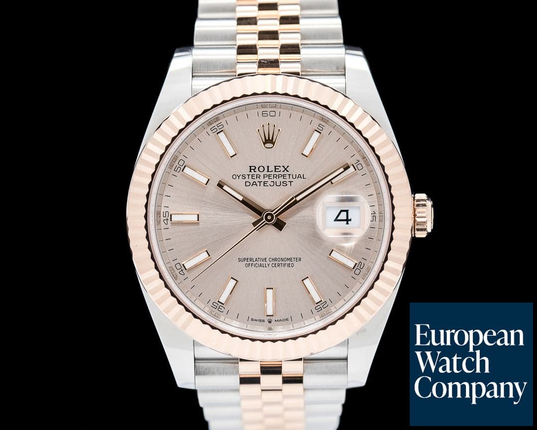Image of Rolex Datejust 41 SS / 18K Everose Gold "Sundust" Dial 2025