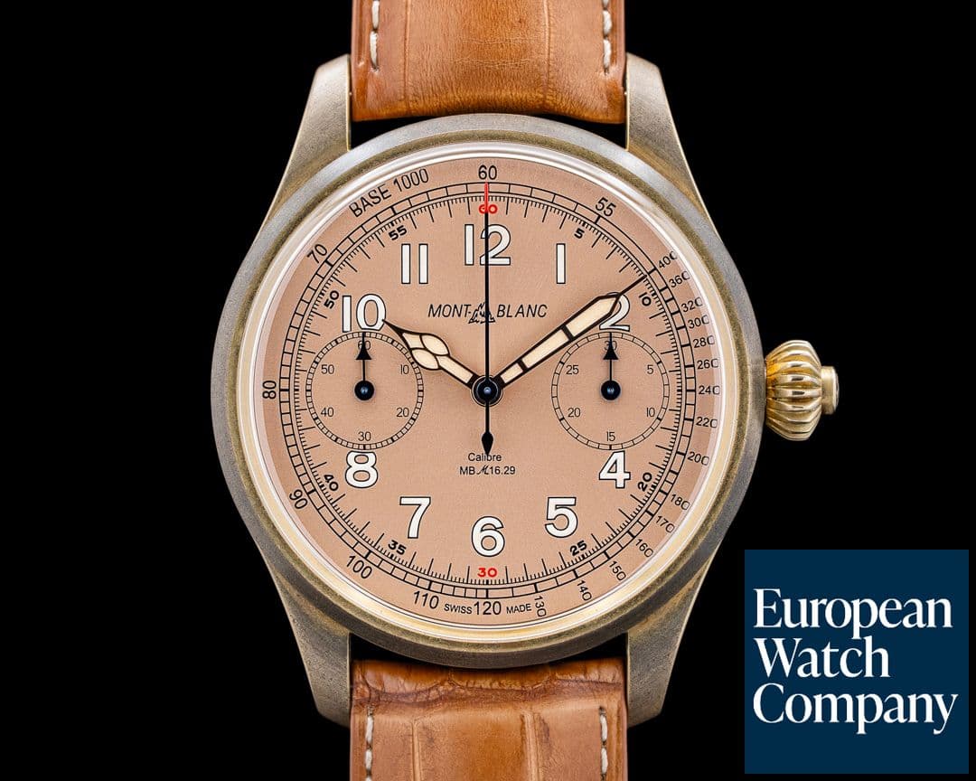 Image of Montblanc 1858 Monopusher Chronograph Tachymeter Bronze LIMITED