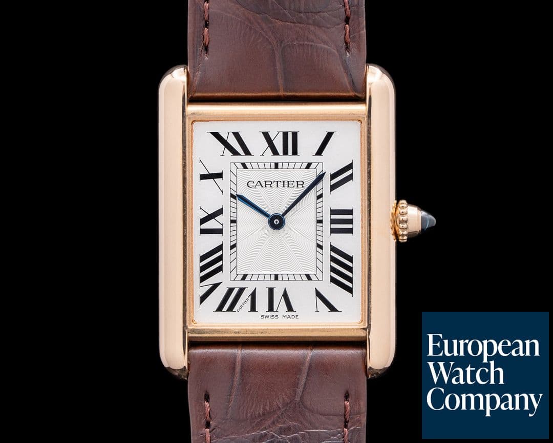 Image of Cartier Tank Louis Cartier 100th Anniversary 18K Rose Gold Silver Dial 2025