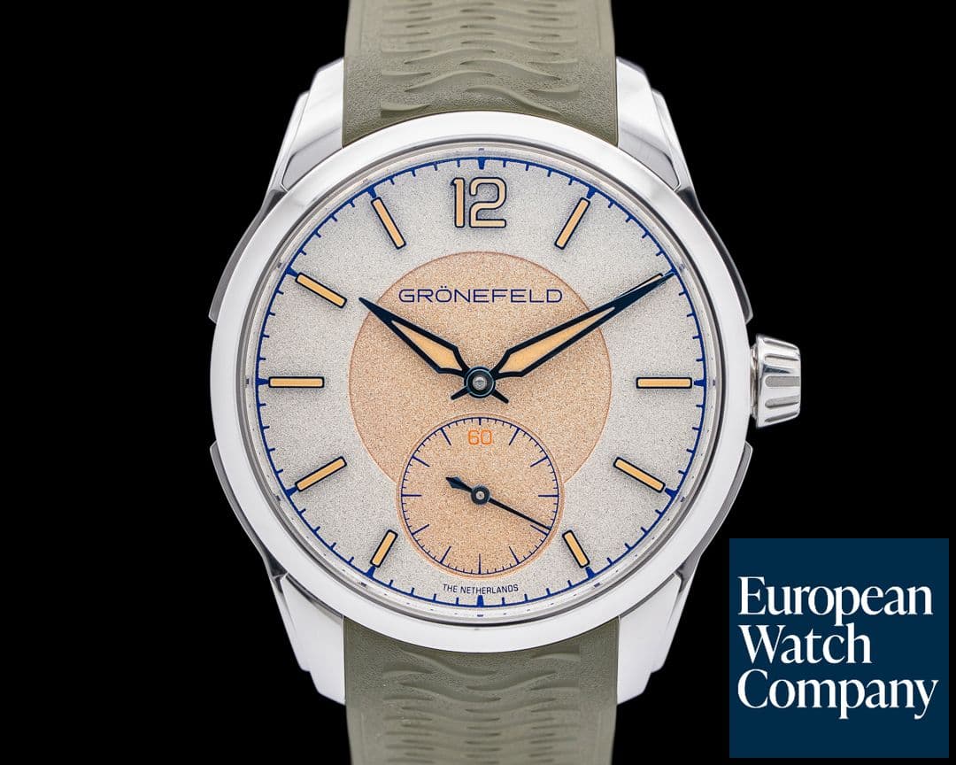 Image of Gronefeld 1969 Delta Works Olive SS Two-Tone Dial