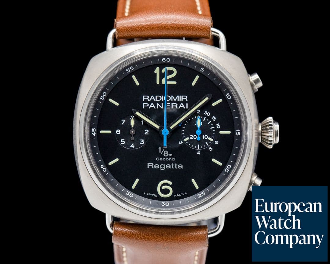 Image of Panerai Radiomir Regatta 1/8th Second Titanium Black Dial