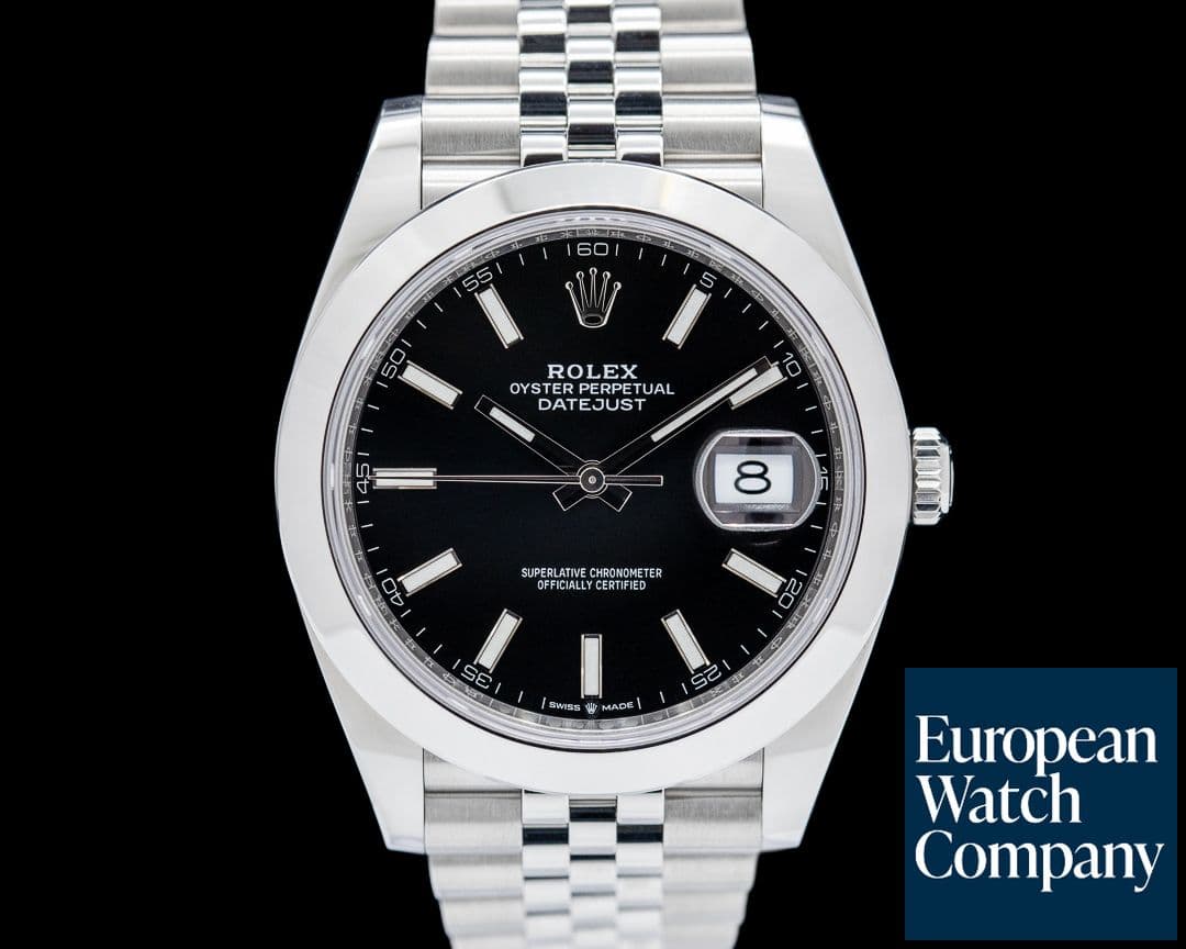 Image of Rolex 126300 Datejust 41MM Jubilee SS Black Dial