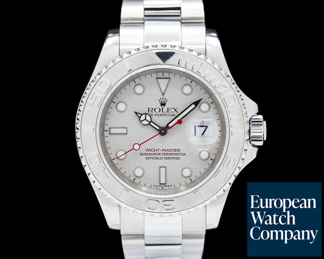 Image of Rolex 16622 Yacht Master Platinum Bezel SS Gray Dial