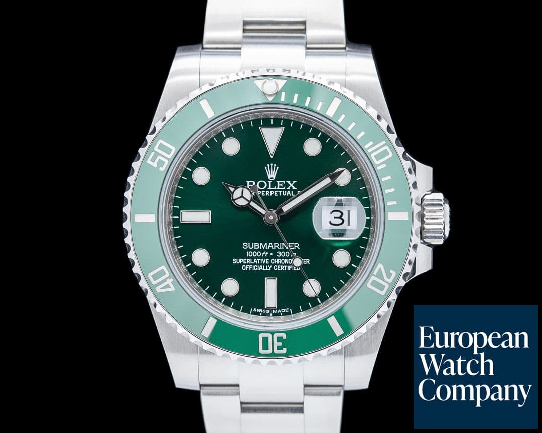 Image of Rolex Submariner "Hulk" Green Ceramic Bezel SS Green Dial