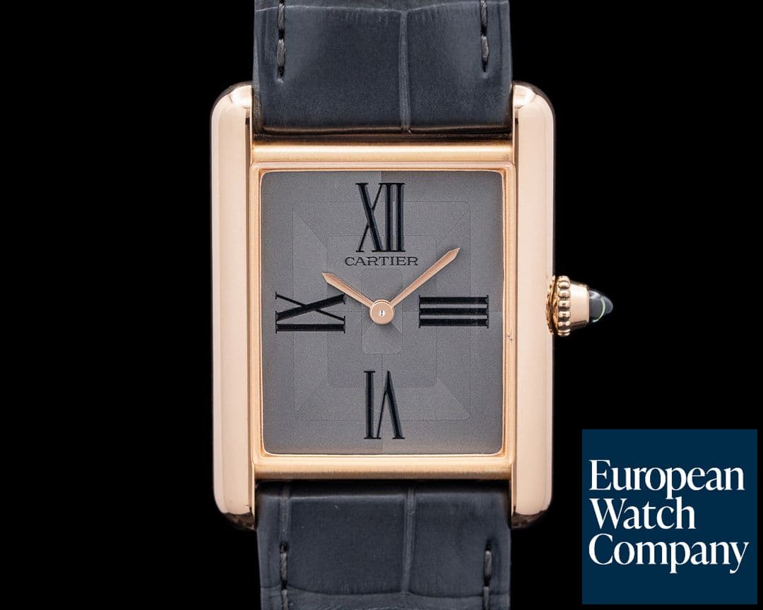 Image of Cartier Tank Louis Gray Dial 18K Rose Gold Gray Dial