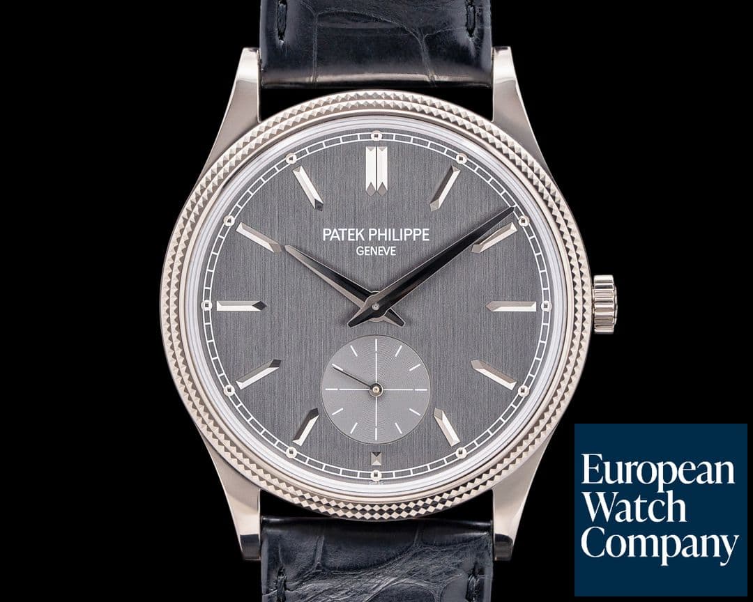 Image of Patek Philippe 6119G Calatrava Manual 18K White Gold Gray Dial