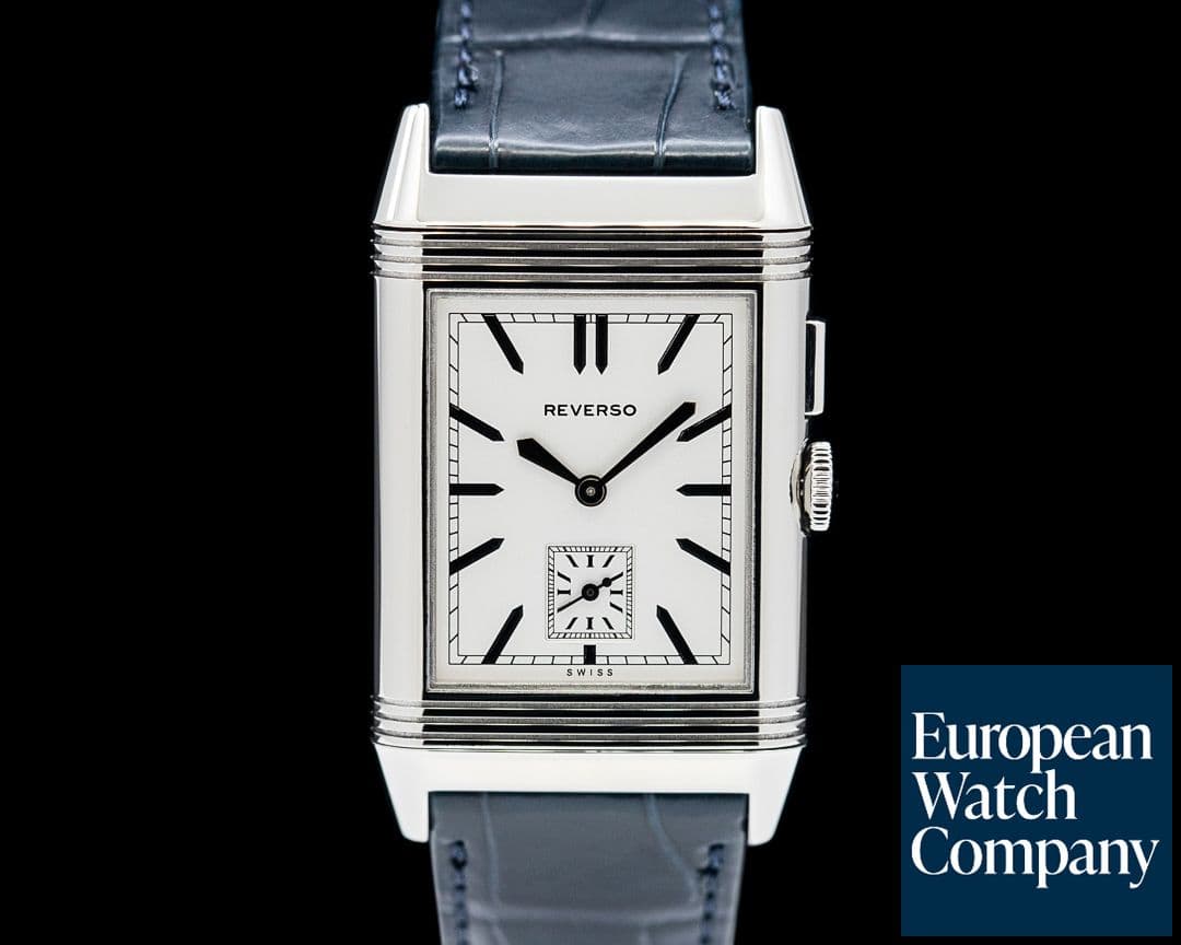 Image of Jaeger LeCoultre Q3788570 Grande Reverso Ultra Thin Duoface SS Silver / Black Dial