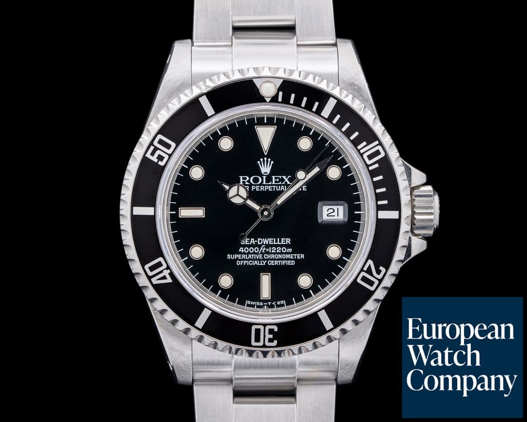 Image of Rolex 16600 Sea Dweller SS Black Dial FULL SET