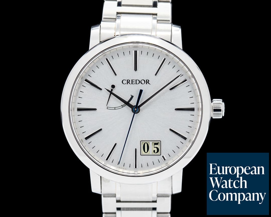 Image of Credor GCLP995 Spring Drive Big Date SS Silver Dial