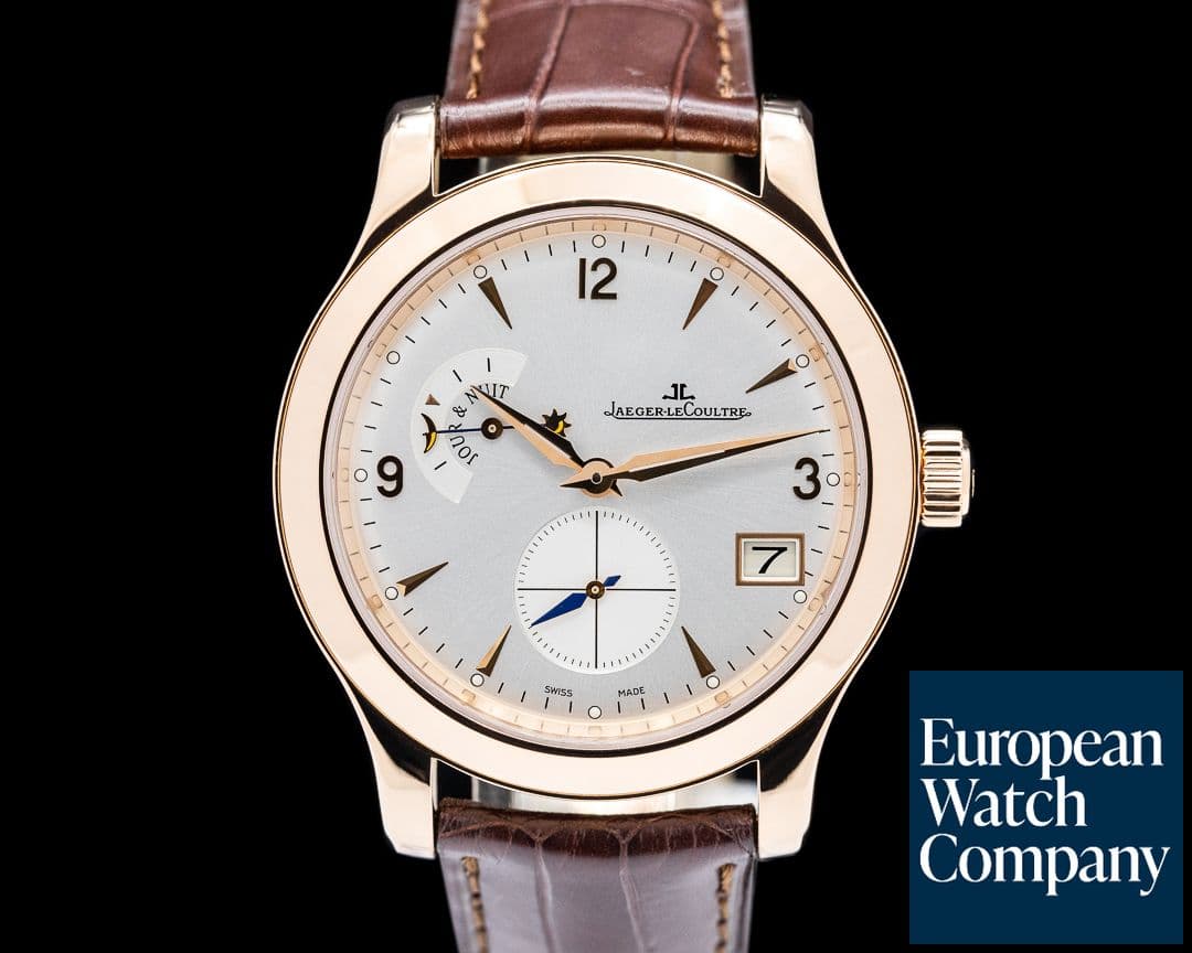 Image of Jaeger LeCoultre Master Hometime 18K Rose Gold Silver Dial