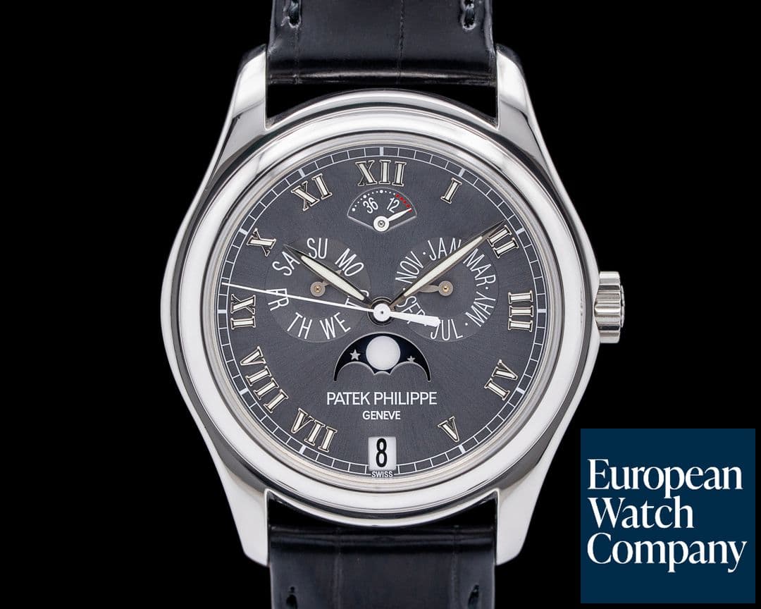 Image of Patek Philippe 5056P Annual Calendar Moon Phase Platinum Gray Dial