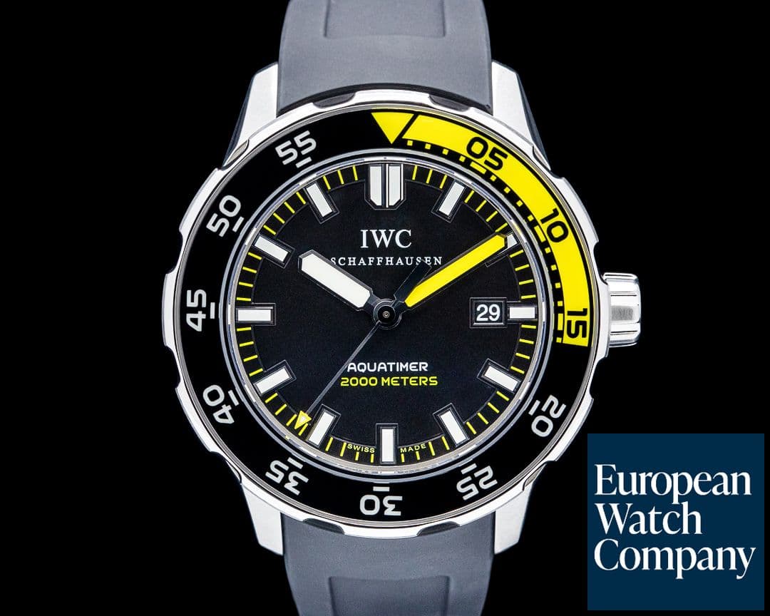 Image of IWC Aquatimer 2000 Black Dial SS Black Dial