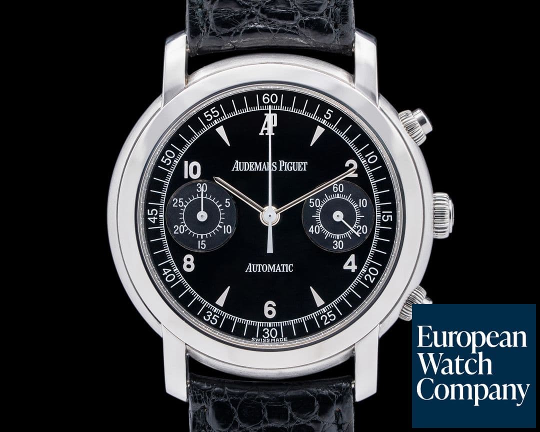 Image of Audemars Piguet Jules Audemars Chronograph SS Black Dial