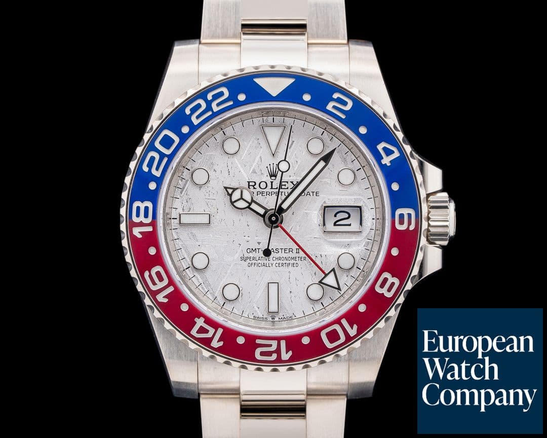 Image of Rolex GMT Master II Ceramic "Pepsi" 18K WG Meteorite Dial