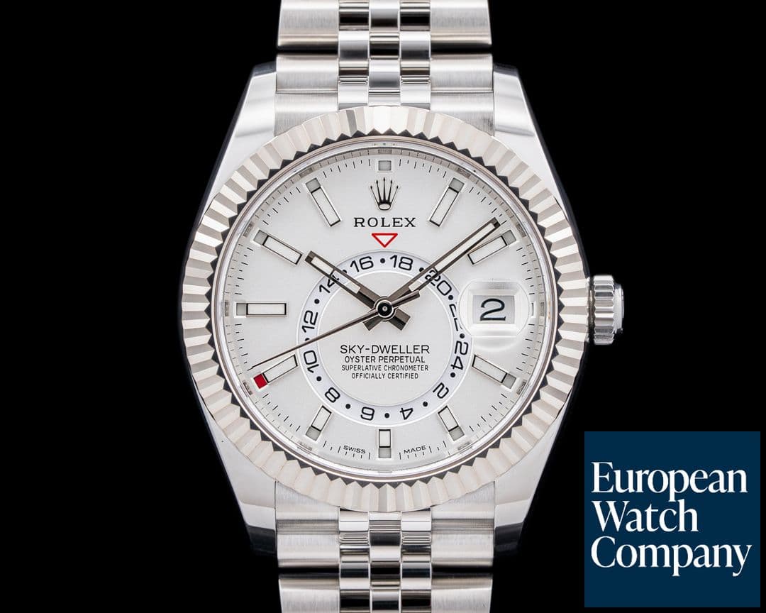 Image of Rolex 326934 Sky-Dweller Jubilee SS Silver Dial