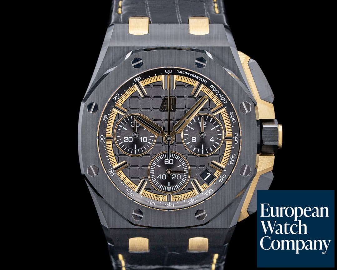Image of Audemars Piguet 26420CE Royal Oak Offshore Ceramic / 18K YG Black Dial