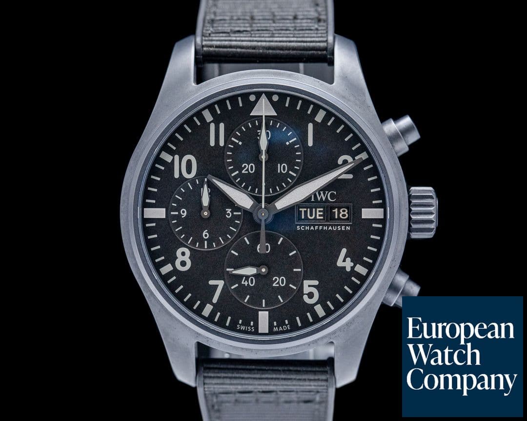 Image of IWC Top Gun Chronograph Ceratanium Black Dial