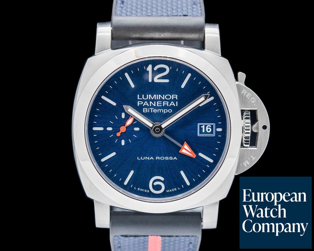 Image of Panerai Luminor Luna Rossa Quaranta Bitempo SS Blue Dial 2025