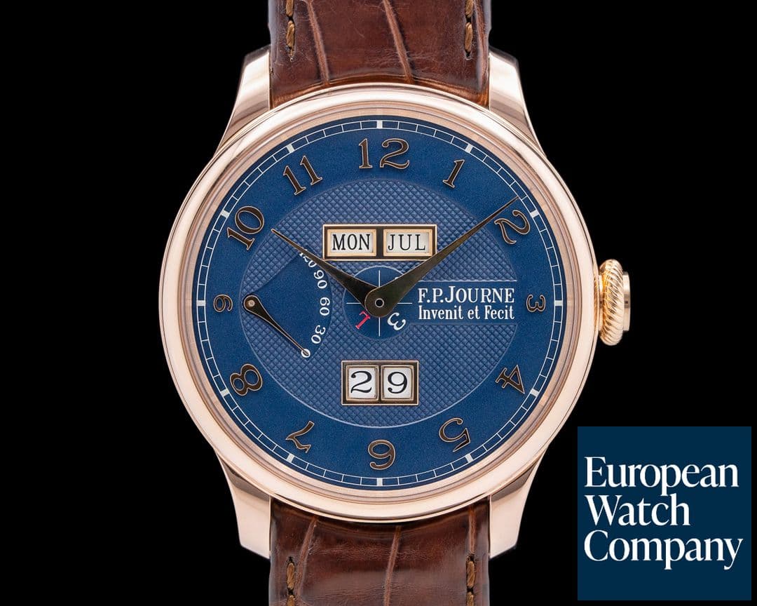 Image of F. P. Journe Quantieme Perpetual Calendar 18K Rose Gold Blue Dial 2024