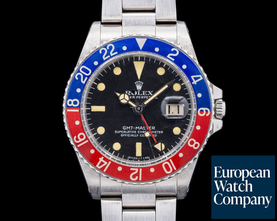 Image of Rolex Vintage GMT Master "Pepsi Bezel" SS C. 1975