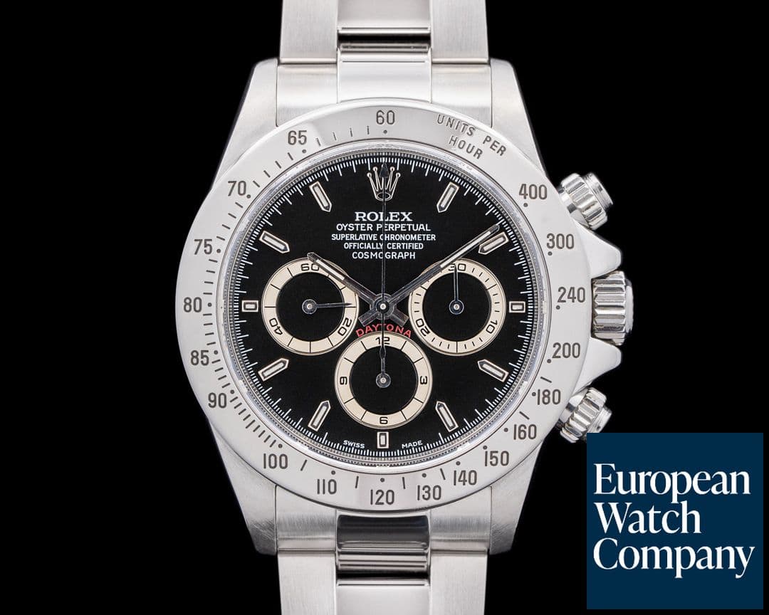 Image of Rolex 16520 Zenith Daytona SS Black Dial