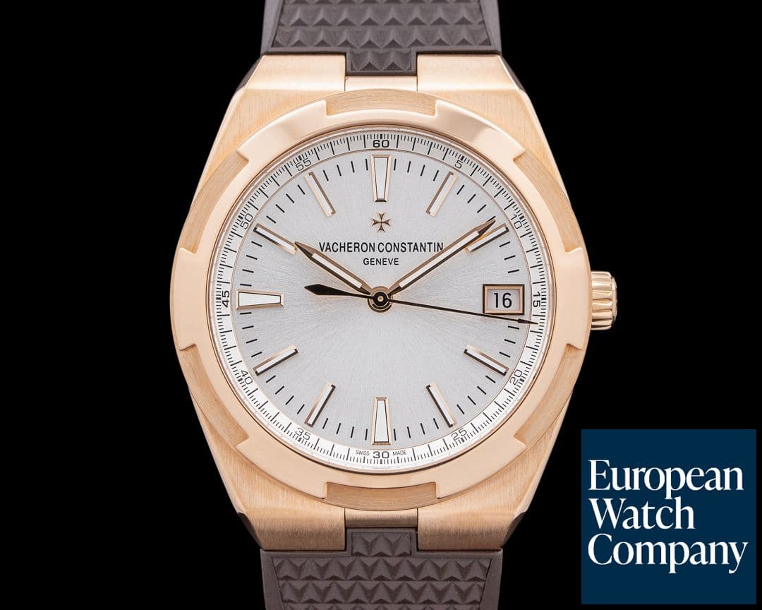 Image of Vacheron Constantin 4500V Overseas Automatic 41MM 18K Rose Gold Silver Dial