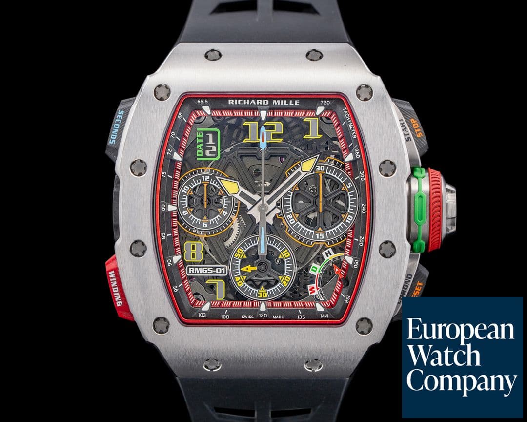 Image of Richard Mille RM65-01 Automatic Chronograph Splitseconds Titanium Skeleton Dial