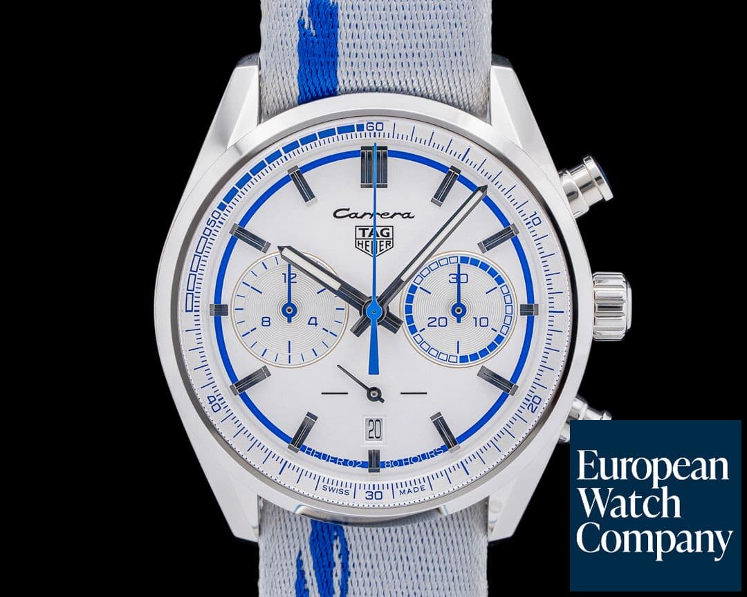 Image of TAG Heuer Carrera Chronograph x Porsche RS 2.7 SS White Dial