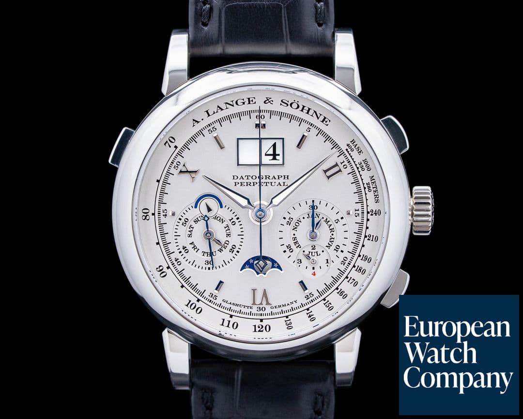 Image of A. Lange and Sohne 410.025 Datograph Perpetual Calendar Platinum SERVICED