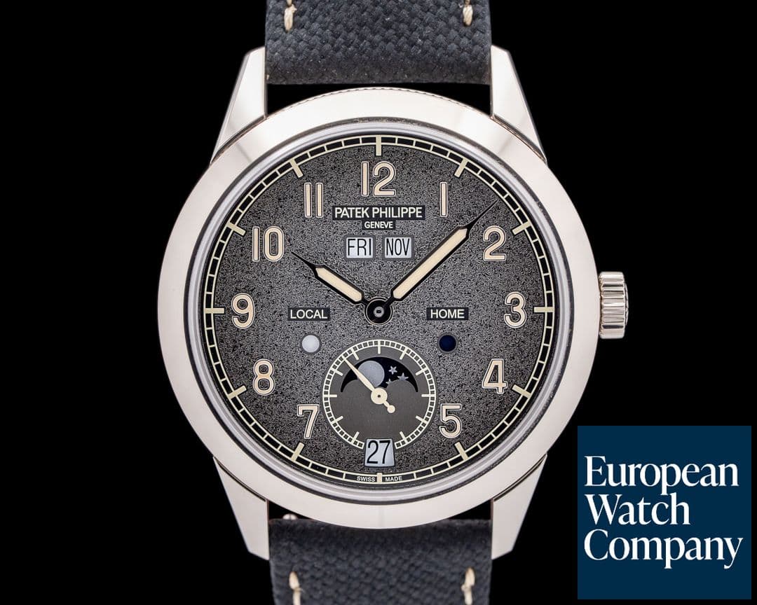 Image of Patek Philippe 5326G Calatrava Annual Calendar Travel Time 18K WG Gray Dial