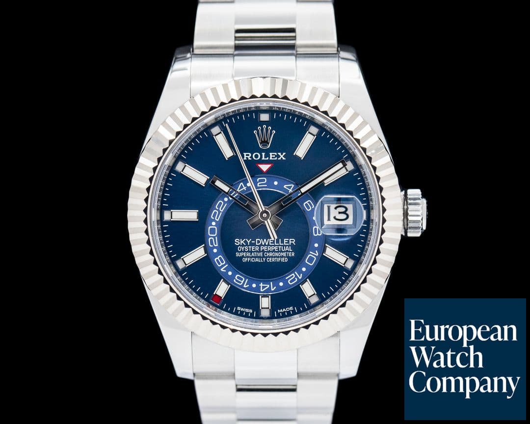 Image of Rolex 326934 Sky-Dweller SS Blue Dial FULL SET