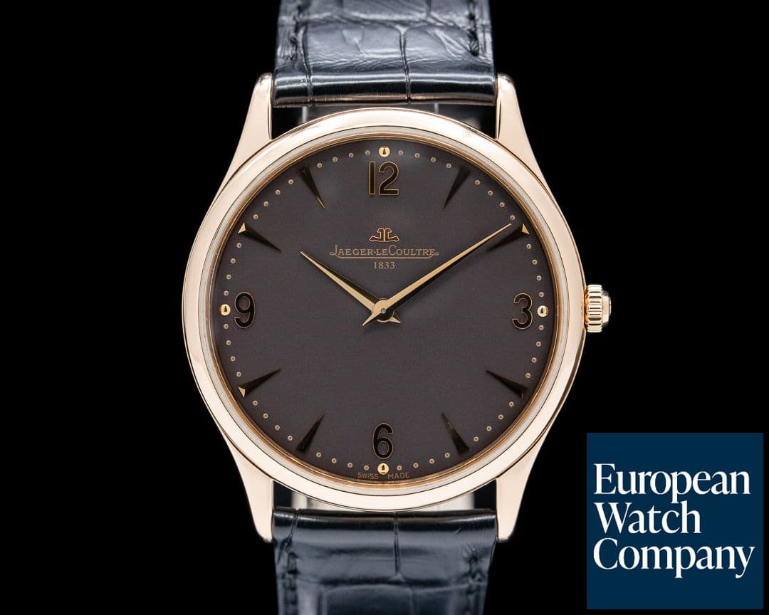 Image of Jaeger LeCoultre Master Ultra Thin 38MM 18K RG / Black Dial LIMITED