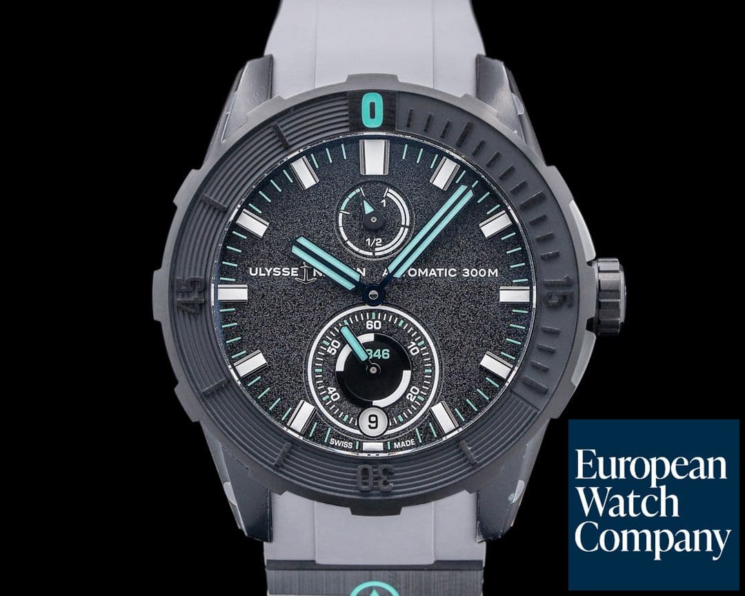 Image of Ulysse Nardin Diver Chronometer "One More Wave" Titanium Black Dial LIMITED