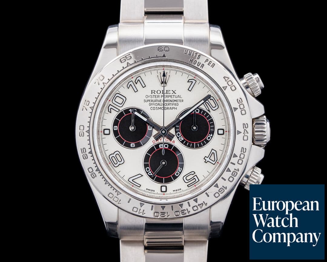 Image of Rolex Daytona 116509 18K White Gold Silver Arabic Racing Dial