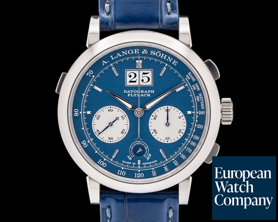 Image of A. Lange and Sohne 405.028 Datograph Up / Down 18K White Gold Blue Dial 2025 LIMITED