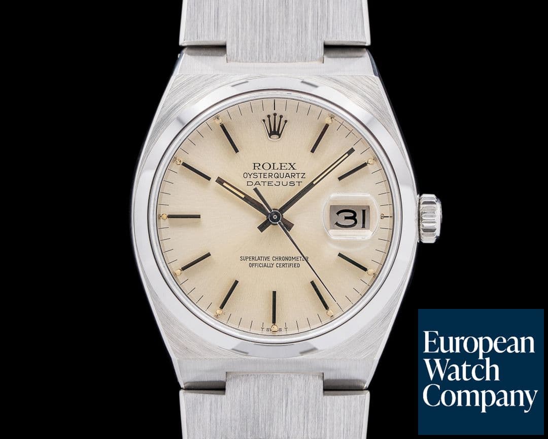 Image of Rolex Oysterquartz Datejust 17000 SS Silver Dial C. 1980