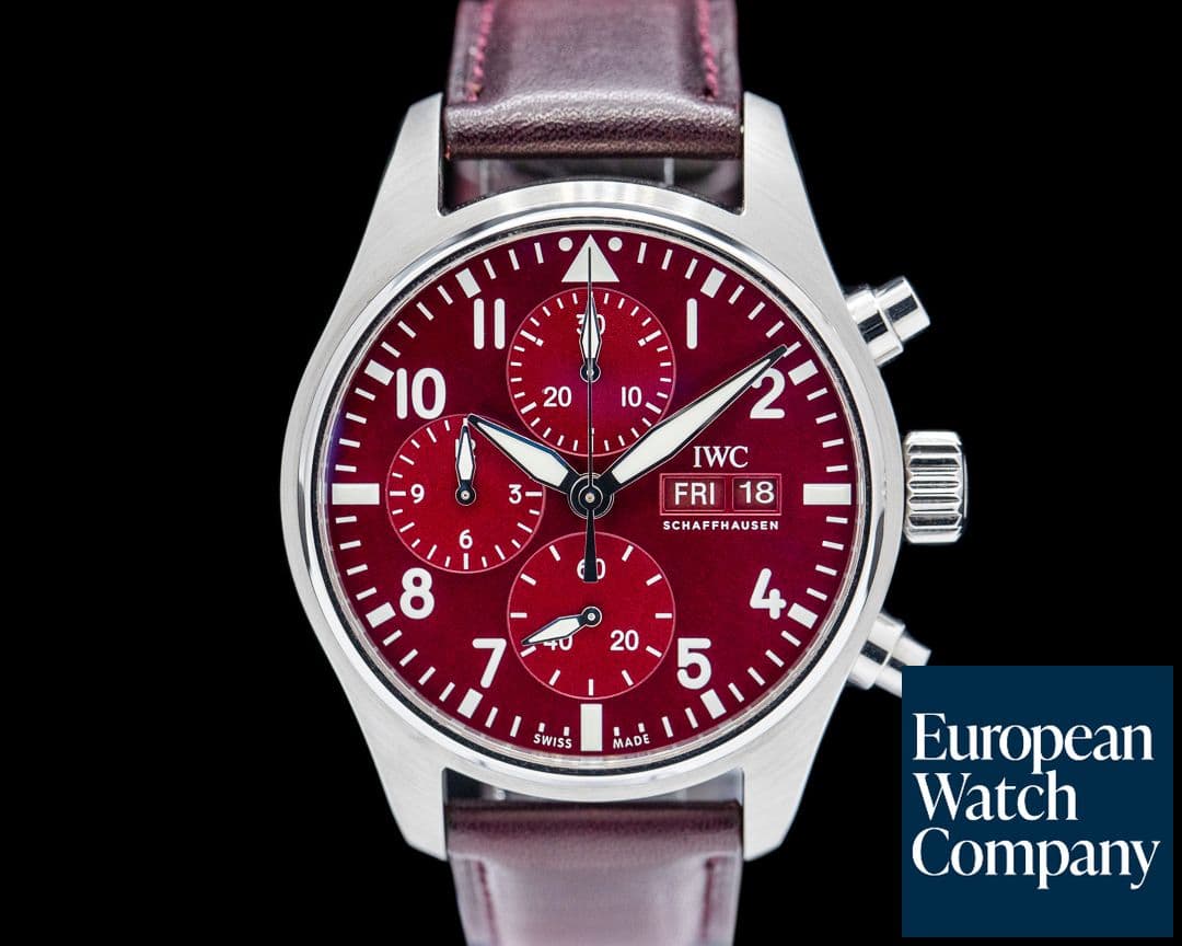 Image of IWC Pilot Chronograph “Chinese New Year” SS Red Dial LIMITED