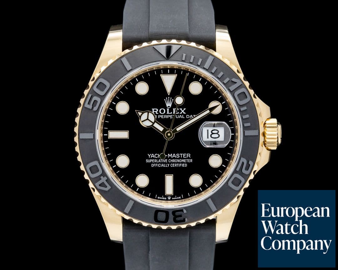 Image of Rolex 226658 Yacht Master 18K Yellow Gold Black Dial 2024 FULL SET