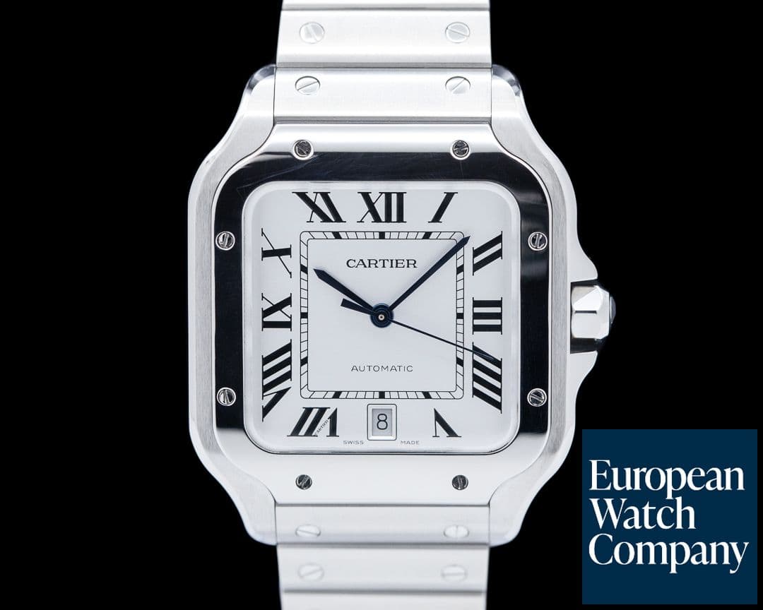 Image of Cartier Santos Large Automatic SS Silver Dial