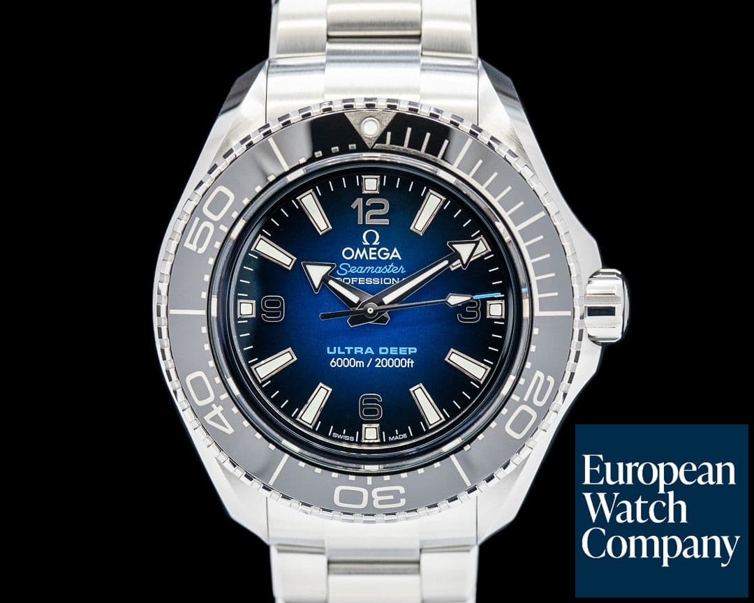 Image of Omega Seamaster Ultra Deep O-Megasteel Blue Gradient Dial