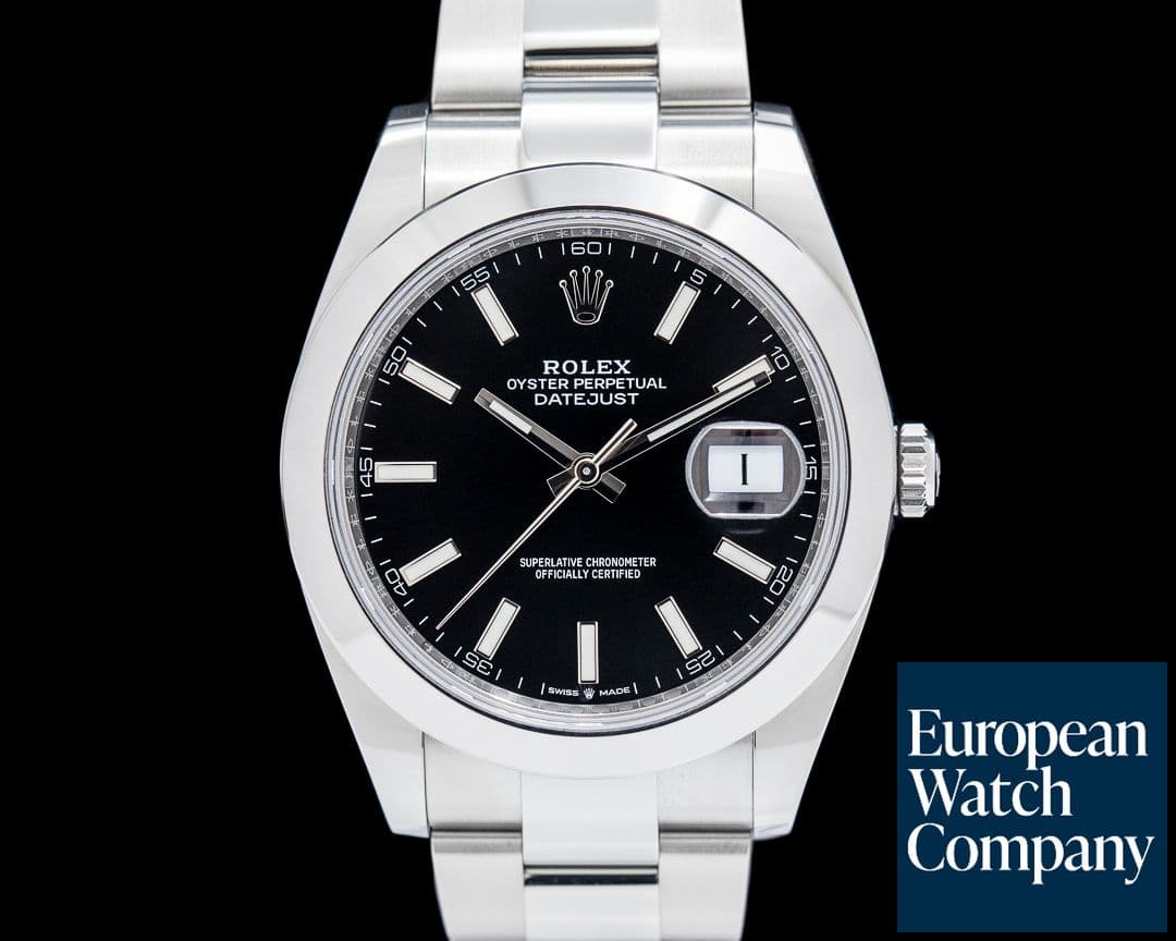 Image of Rolex 126300 Datejust 41MM SS Black Dial FULL SET