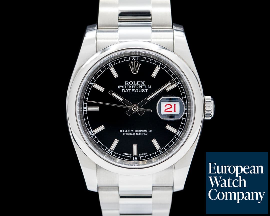 Image of Rolex 116200 Datejust SS Black Dial FULL SET