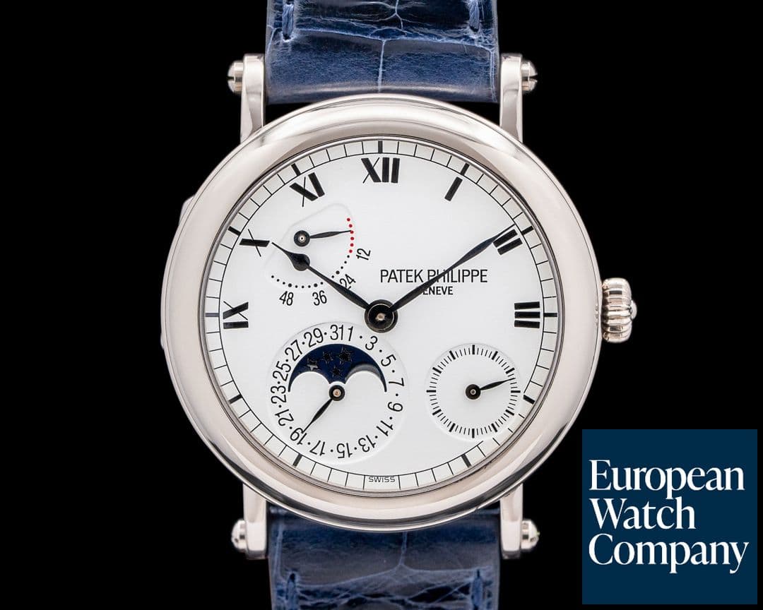 Image of Patek Philippe 5054G Complicated Officers Case 18K White Gold White Dial
