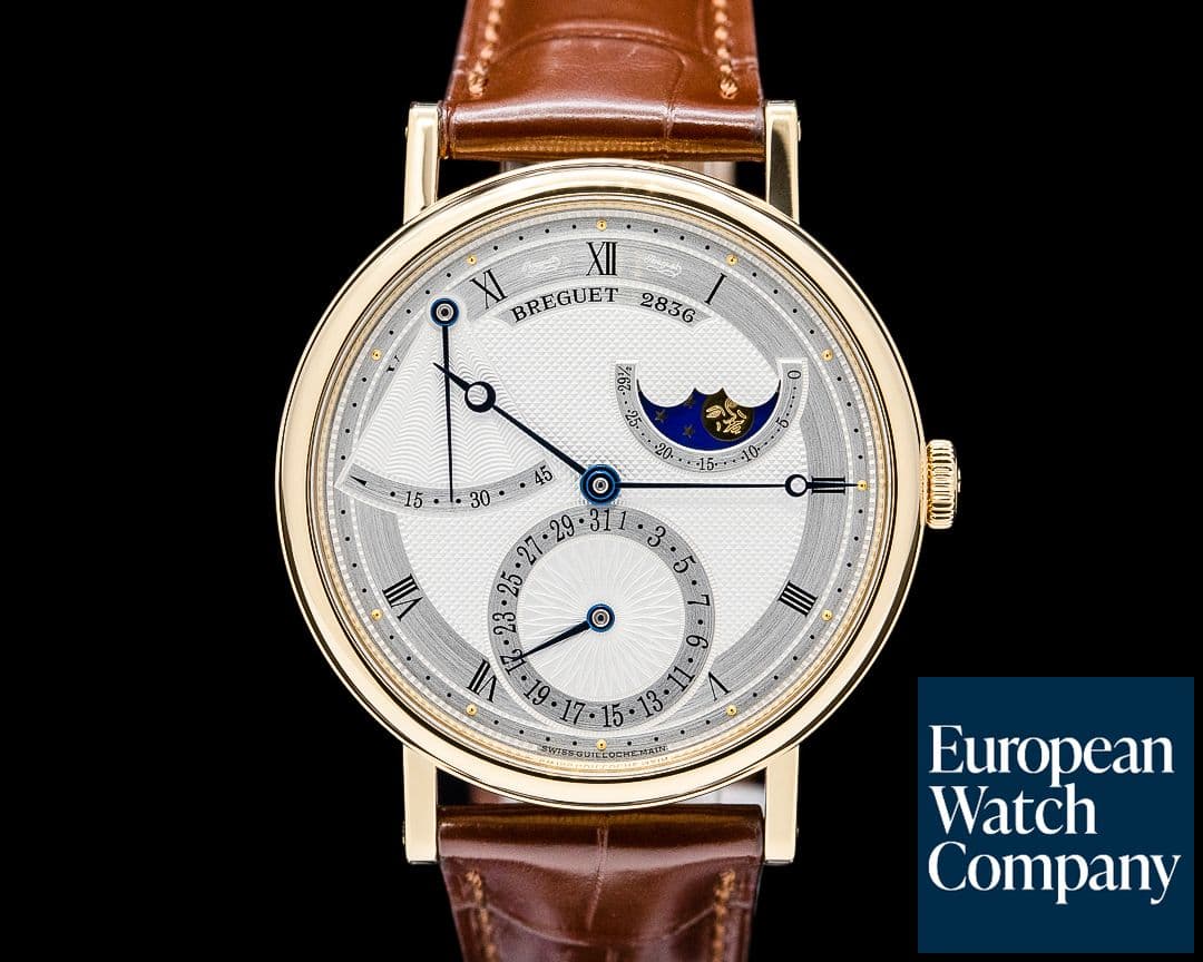 Image of Breguet 7137BA Classique Power Reserve 18K Yellow Gold Silver Dial